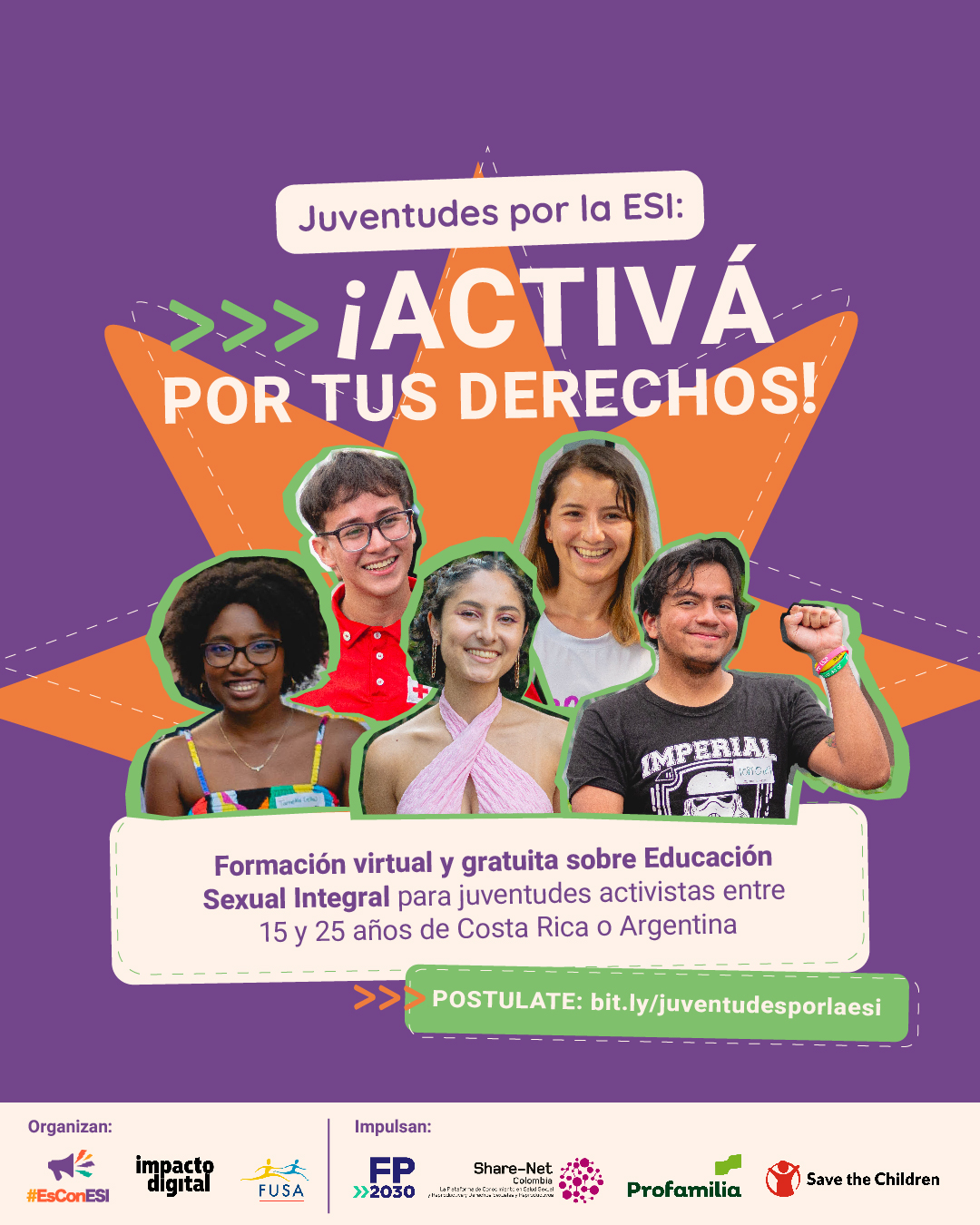 CONVOCATORIA: Juventudes por la ESI 🌈💜